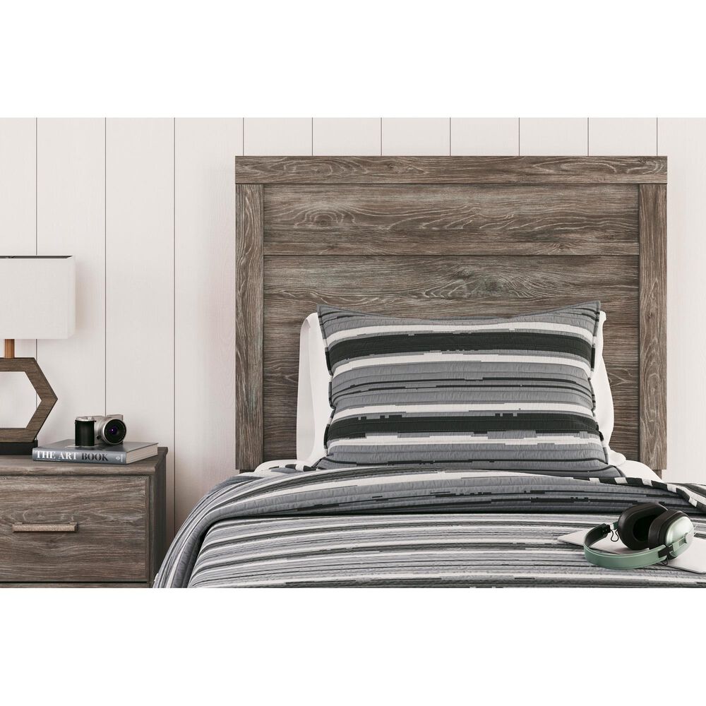 Ashley Ralinksi 3-Piece Twin Panel Bed Set in Gray, , large