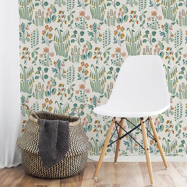 Tempaper Tallulah Belle 198" x 20.5" Peel and Stick Wallpaper in Multicolor, , large