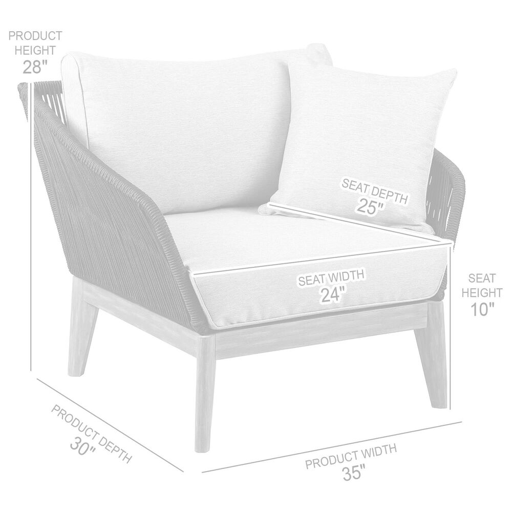 Blue River Athos Club Chair in Dark Eucalyptus and Charcoal, , large