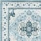 Safavieh Isabella ISA936M 6"7" Round Light Blue and Cream Area Rug, , large