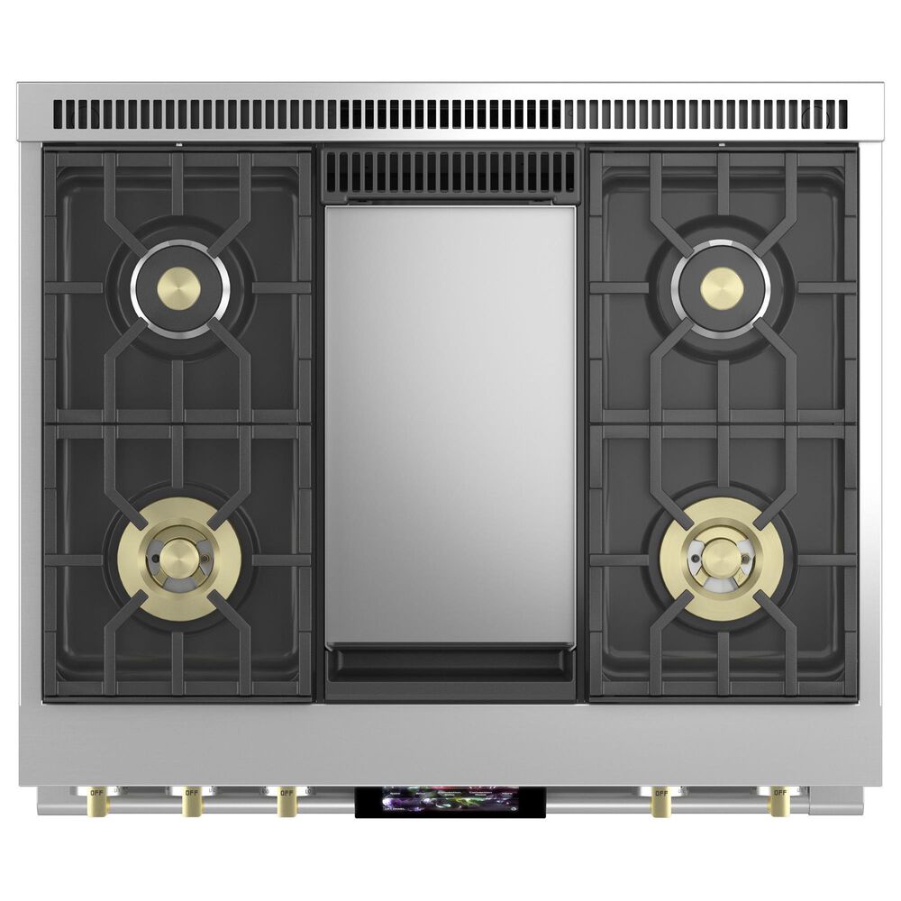 Monogram 36&quot; Dual-Fuel Professional Range with 4 Burners and Griddle in Stainless Steel, , large