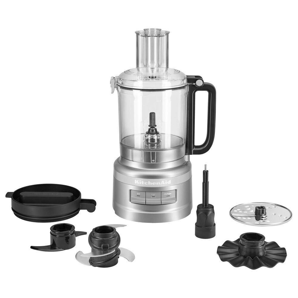 KitchenAid 13-Cup Die-Cast Metal Food Processor, Silver