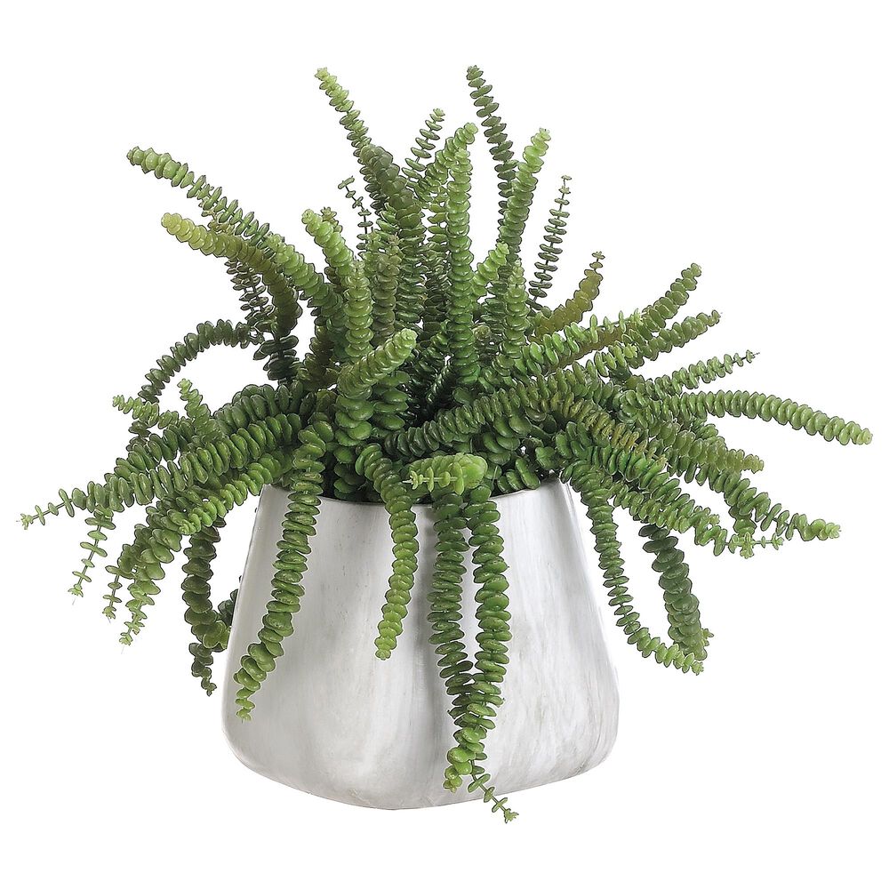 Allstate Floral and Craft Inc 17" Money Succulent Plant in Green, , large