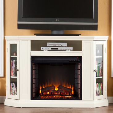 Southern Enterprises Anders Electric Convertible Media Fireplace in Ivory, , large