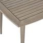 HOMLUX Outdoor Square Acacia Wood Dining Table with Straight Legs in Gray - Table Only, , large