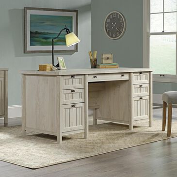 Sauder Costa Executive Desk in Chalked Chestnut, , large