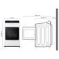 LG 5.5 Cu. Ft. Smart Top Load Washer and 7.3 Cu. Ft. Electric Dryer Laundry Pair in White, , large