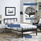 Modway Gwen Twin Platform Bed Frame in Brown, , large