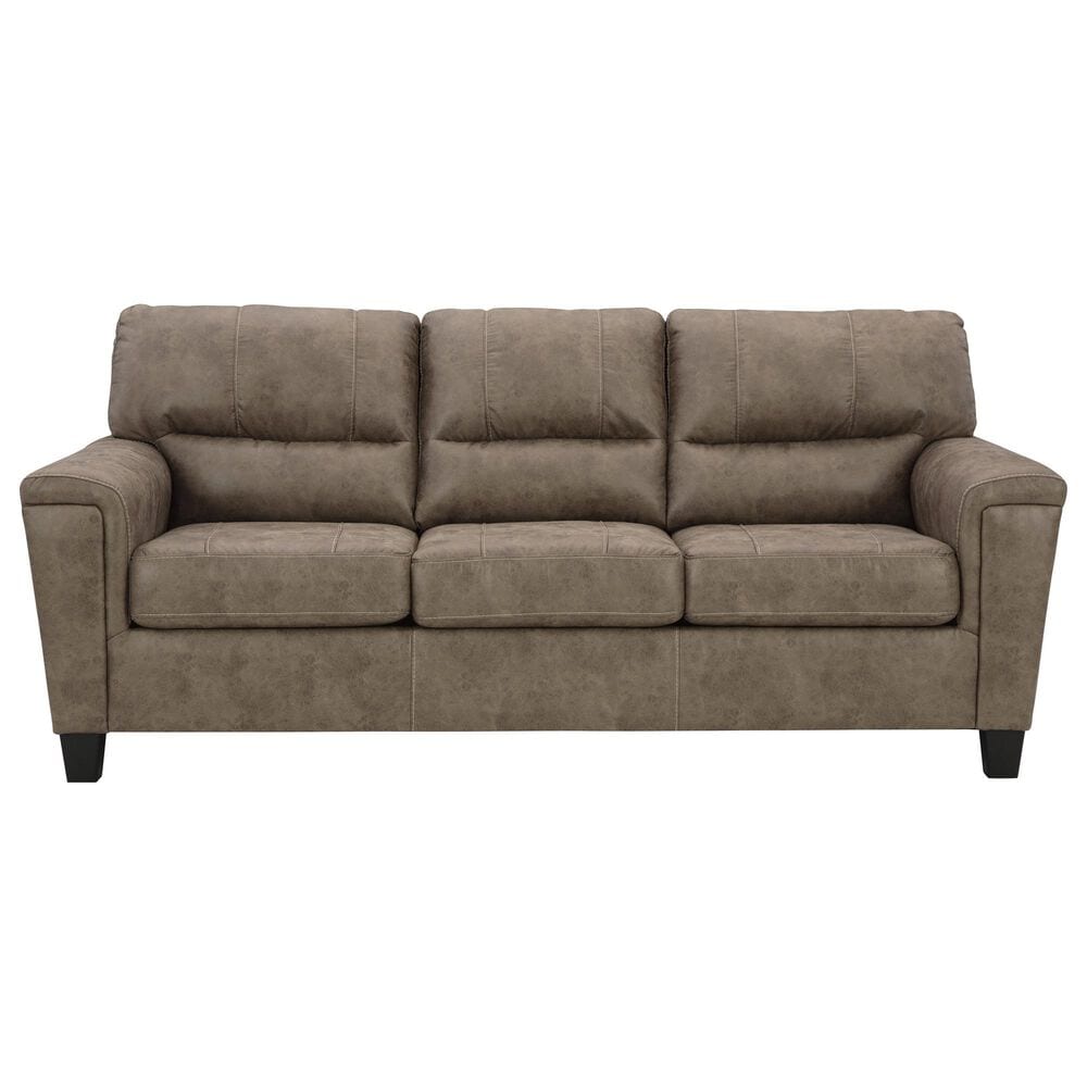 Ashley Navi Stationary Sofa and Loveseat Set in Fossil, , large