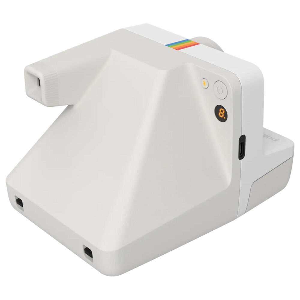Polaroid Now Generation 3 Instant Camera with Color Film Bundle (8 Photos) in Pebble White, , large