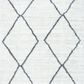 Safavieh August Shag AUG582A 2"2" x 9" Ivory and Grey Runner, , large