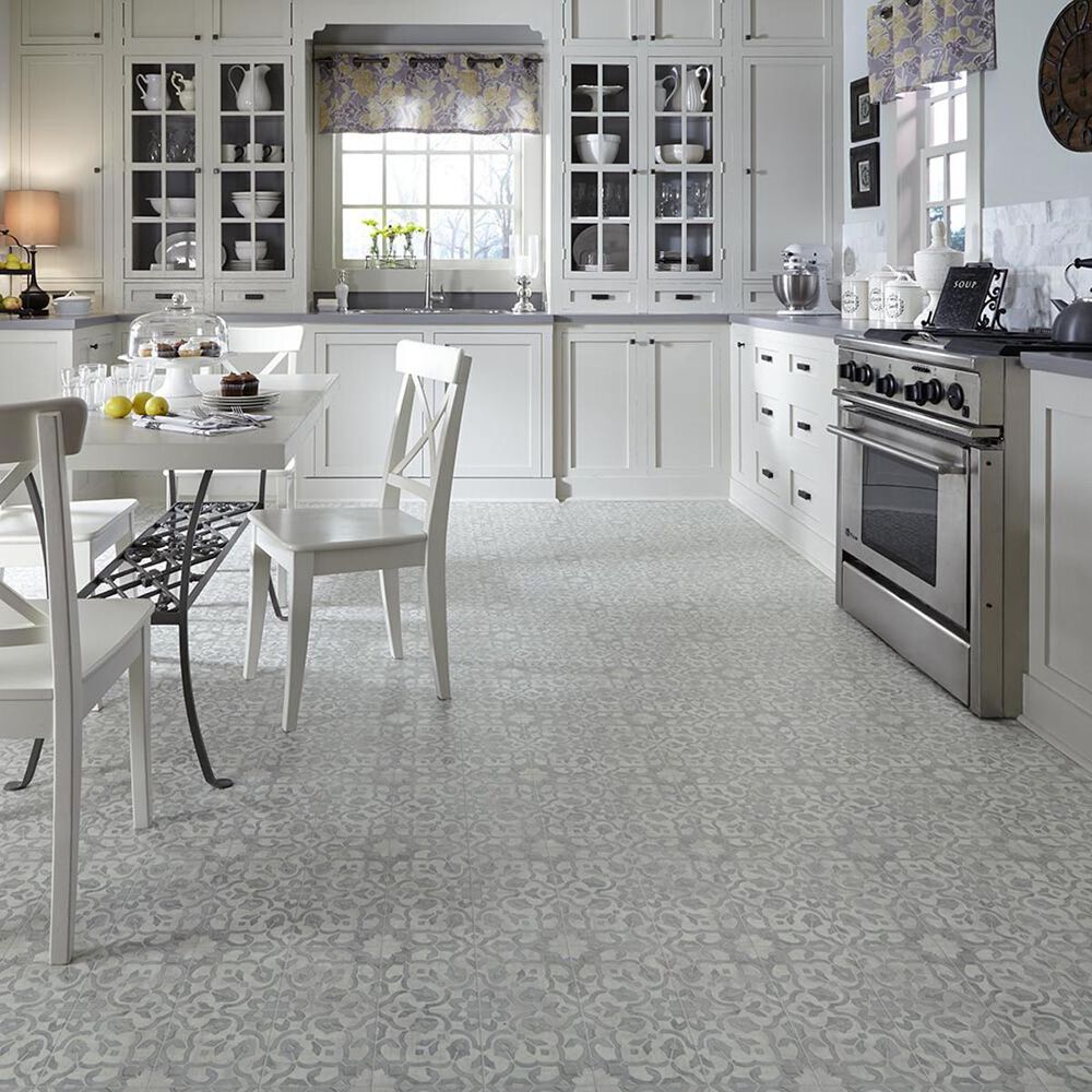 Mannington LVS Platinum Filigree Pewter Luxury Vinyl Tile, , large