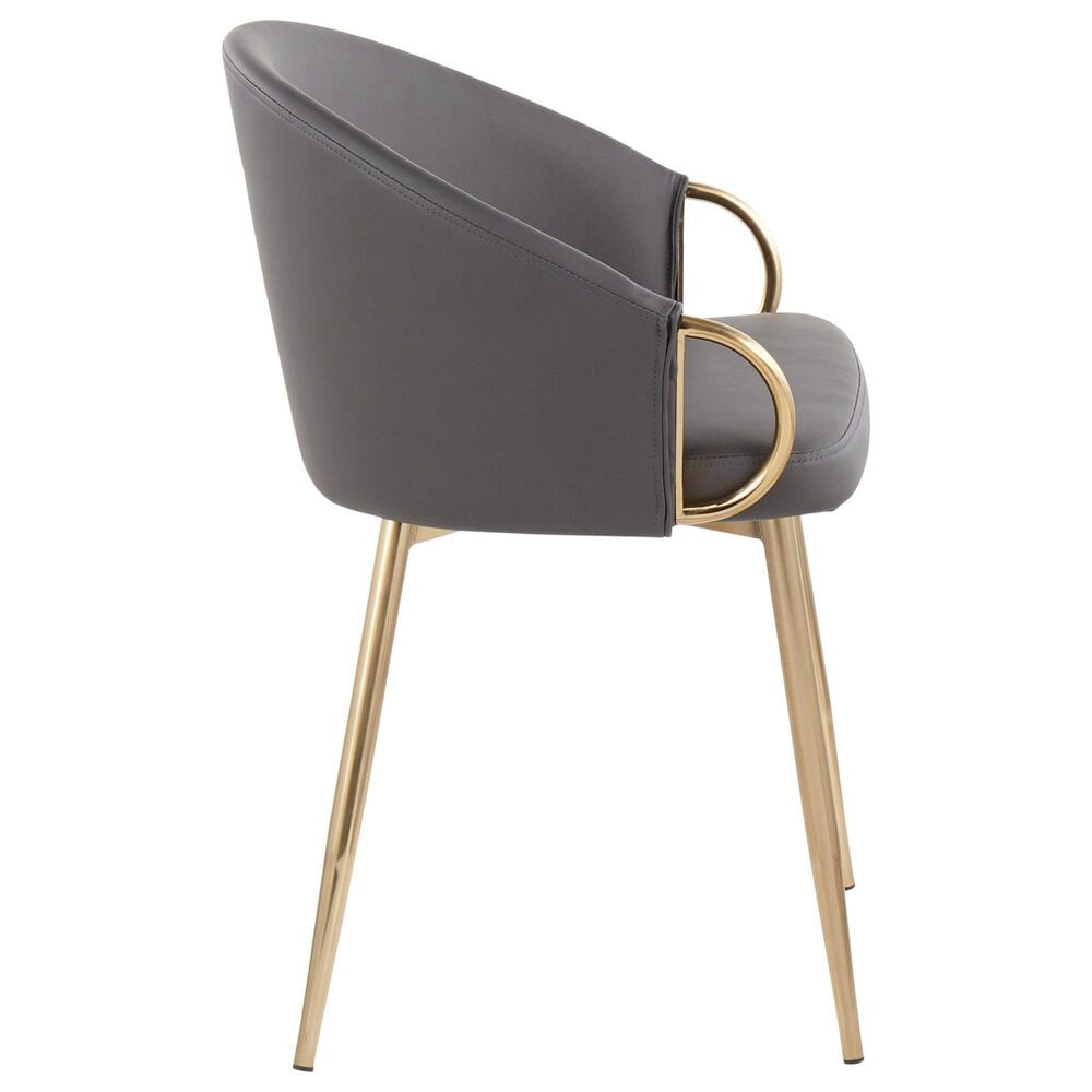 LumiSource Claire Accent Chair in Grey, , large