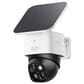 eufy SoloCam S340 Wireless Outdoor Security Camera with Dual Lens and Solar Panel in White, , large