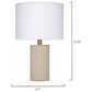 Splendor Living Jamison Table Lamp in Taupe and Antique Brass, , large