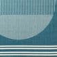 Surya Alfresco 7"3" Square Marine Blue, Light Silver, Slate Blue and Metallic Silver Indoor/Outdoor Area Rug, , large