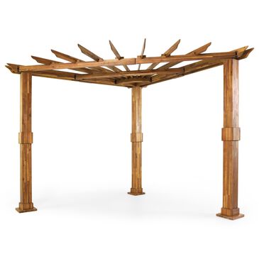 Noble House Dilan Pergola in Teak Brown and Black, , large