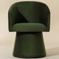 37B Etta Swivel Dining Arm Chair in Moss Green, , large