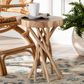 Baxton Studio Liberte End Table in Natural Teak, , large