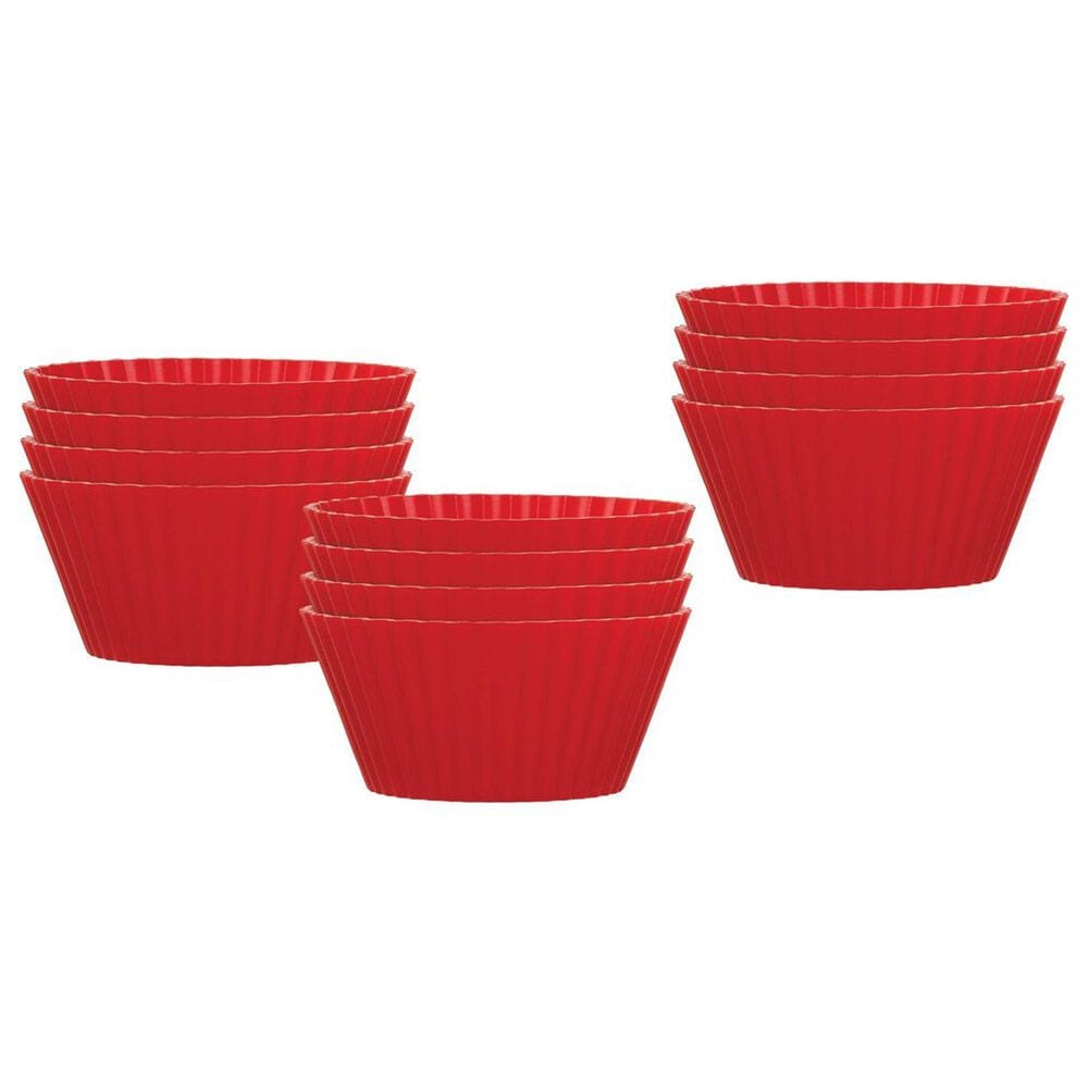 Mrs. Anderson&#39;s Baking Muffin Cups in Bright Red &#40;Set of 12&#41;, , large