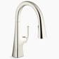Kohler Graze Pull-Down Kitchen Sink Faucet in Vibrant Polished Nickel, , large