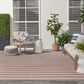 Nourison Positano POS03 Natural and Ivory 9" x 12" Indoor/Outdoor Area Rug, , large