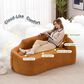 Hearth and Haven Chaise Lounge Chair in Orange, , large