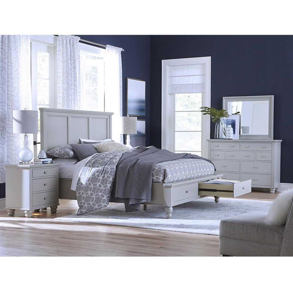 Riva Ridge Cambridge Queen Storage Bed in Gray, , large