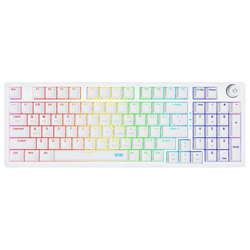 Acer Nitro 570 Wireless Gaming Keyboard in White, , large