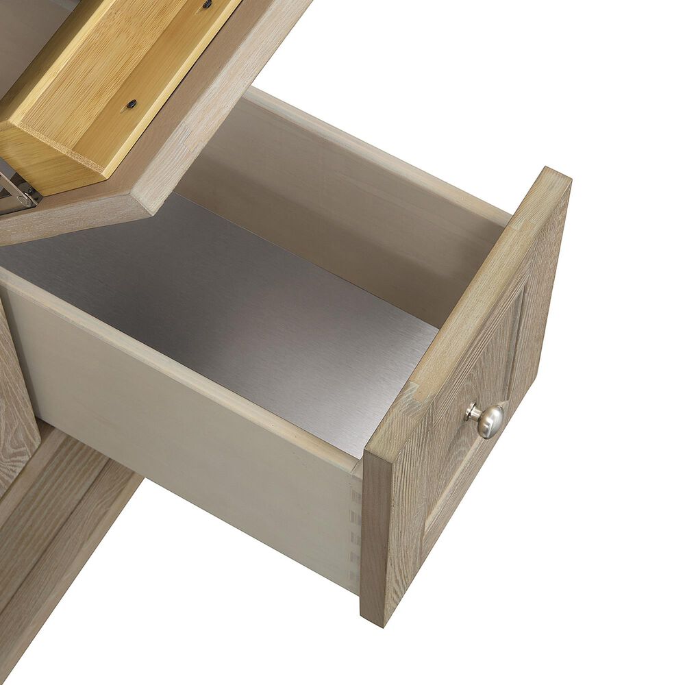 James Martin Vanities Breckenridge 36&quot; Single Vanity in Whitewashed Oak with 3 cm Parisien Bleu Quartz Top, , large