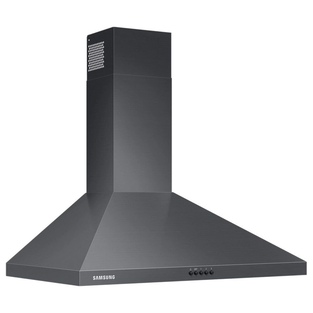 Samsung 30&quot; Digital Chimney Range Hood in Black Stainless Steel, , large