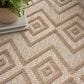 Nourison Versatile 5" x 7" Natural Beige Indoor/Outdoor Area Rug, , large