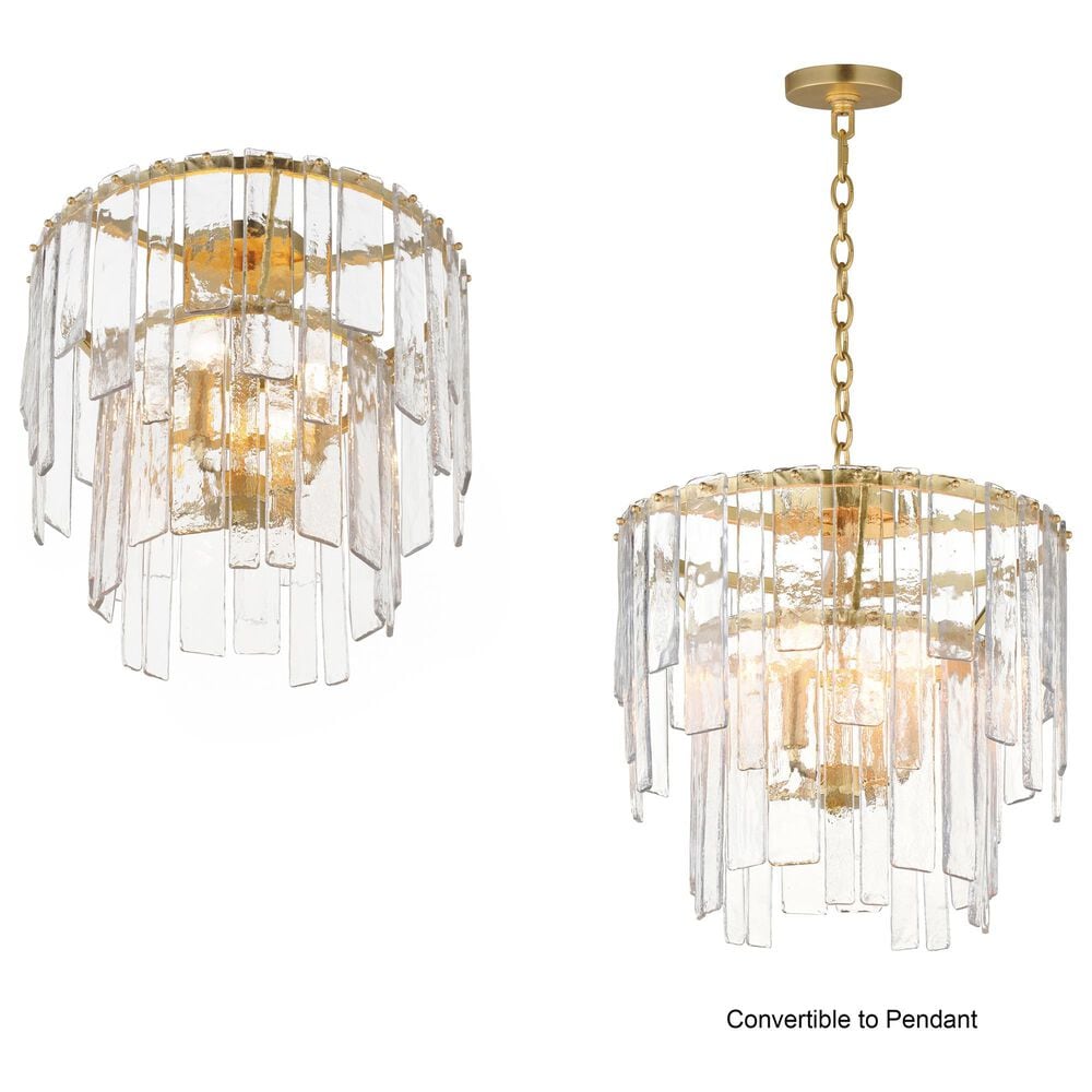 Maxim Lighting Warren 4-Light Semi-Flush in Gold Leaf, , large