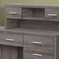 Monarch Specialties L-Shaped Computer Desk in Dark Taupe, , large