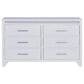 Ashley Jarlee 6-Drawer Dresser and Mirror in White, , large