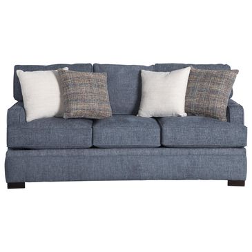 Overnight Sofa Fenno Stationary Queen Sleeper with Memory Foam in Chambray, , large