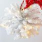 The Gerson Company 7" Pre-Lit Artificial Christmas Tree in Red and White, , large