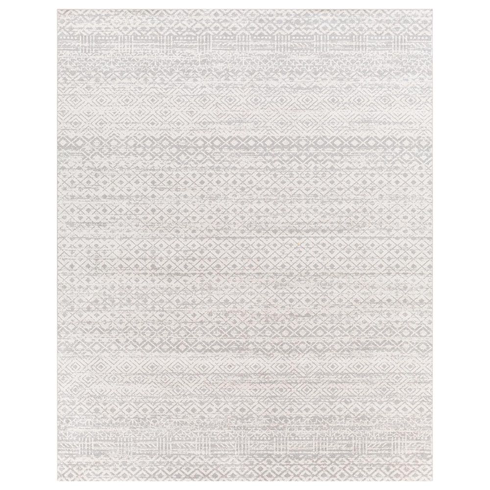 Surya Lavadora  6"7" x 9" Gray and Light Gray Area Rug, , large