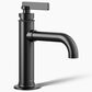Kohler Castia Single-Handle Bathroom Sink Faucet in Matte Black, , large
