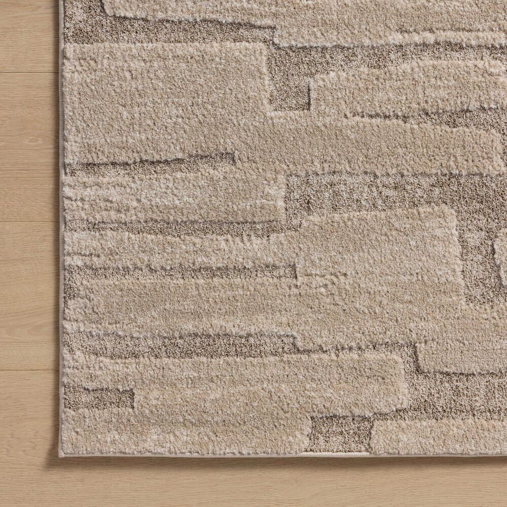 Amber Lewis x Loloi Monty 9&#39;2&quot; x 13&#39; Taupe and Beige Area Rug, , large