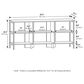 HOMLUX 53.2" TV Stand with 6 Open Shelves in White, , large