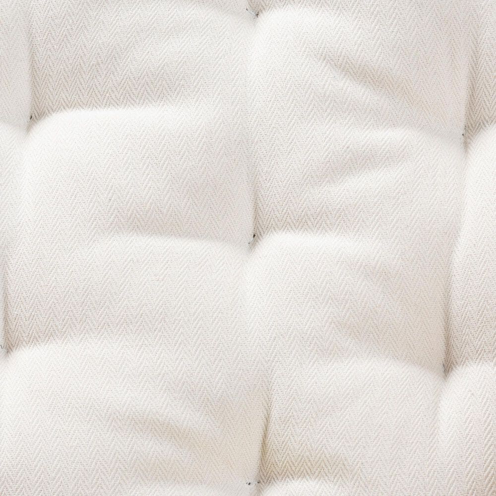 Baxton Studio Ediva Patio Accent Chair with Natural Brown Rattan in White, , large