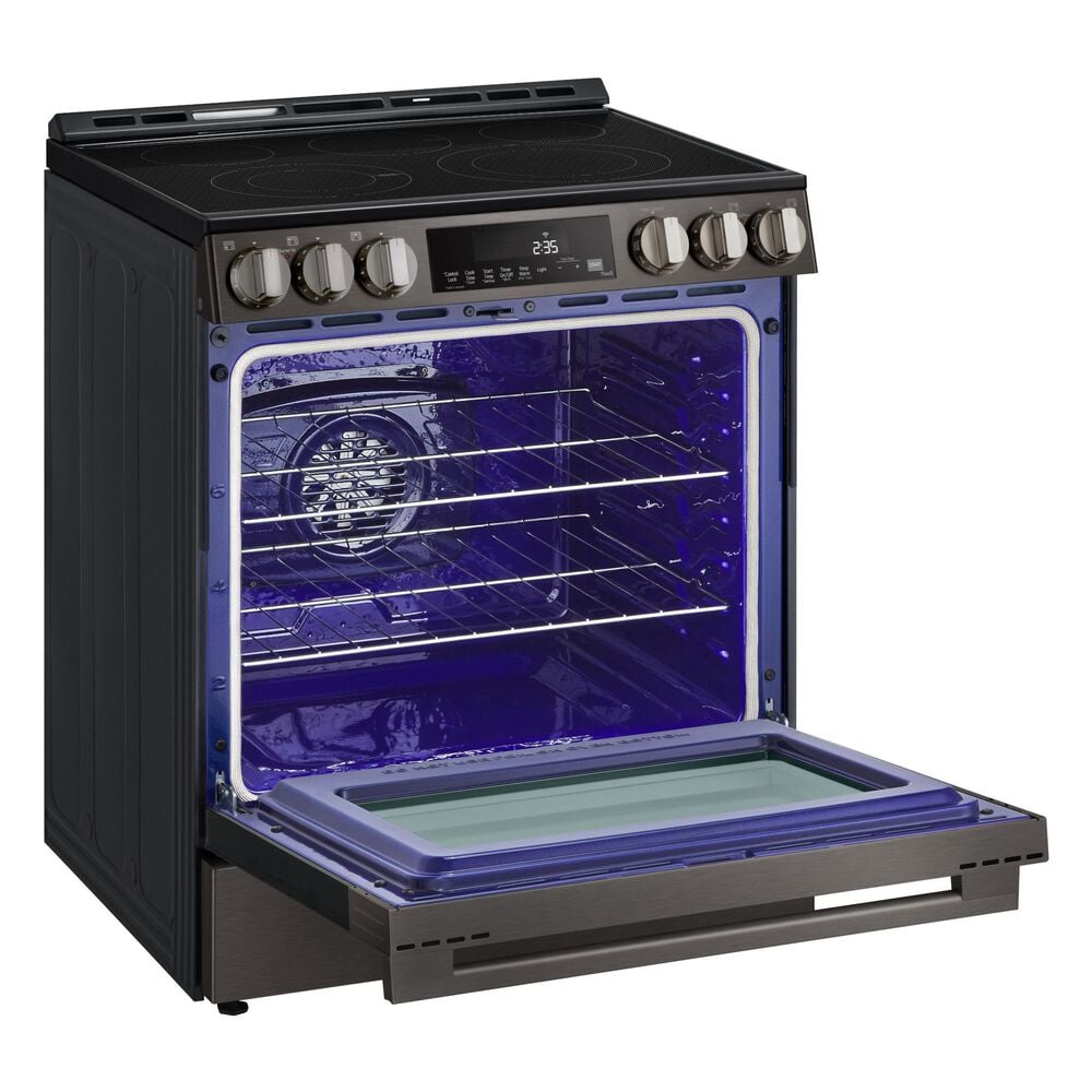 LG 6.3 Cu. Ft. Smart Electric Slide-in Range with Air Fry and EasyClean in Black Stainless Steel, , large