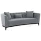 Blue River Melange Sofa in Gray Velvet, , large