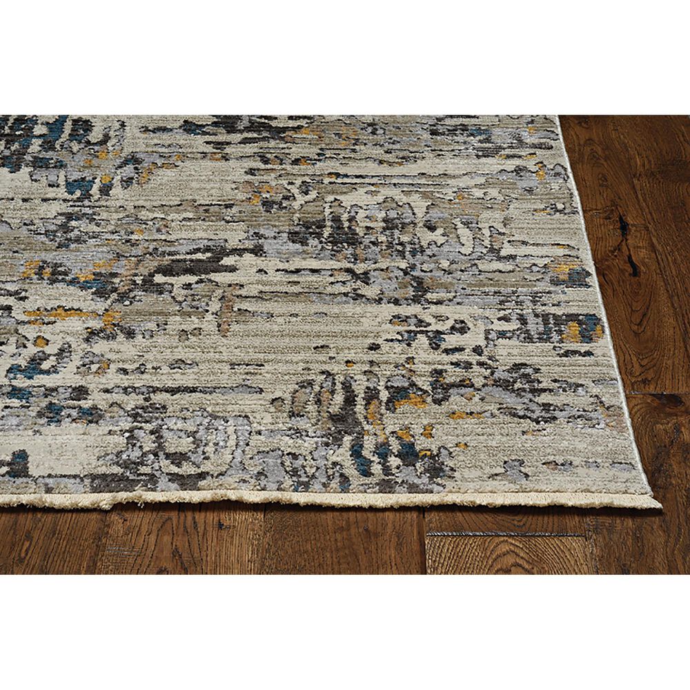 Kas Oriental Rugs Karina Landscape 2&#39;3&quot; x 7&#39;7&quot; Grey Runner, , large