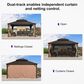 HOMLUX 12" x 16" Outdoor Hardtop Gazebo in Brown, , large