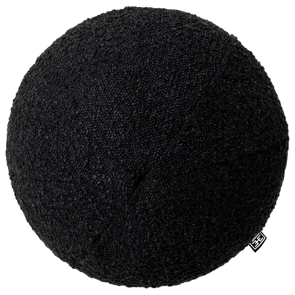 Eichholtz Kelly S Stationary Sofa with Pillows in Boucle Black, Black and White, , large