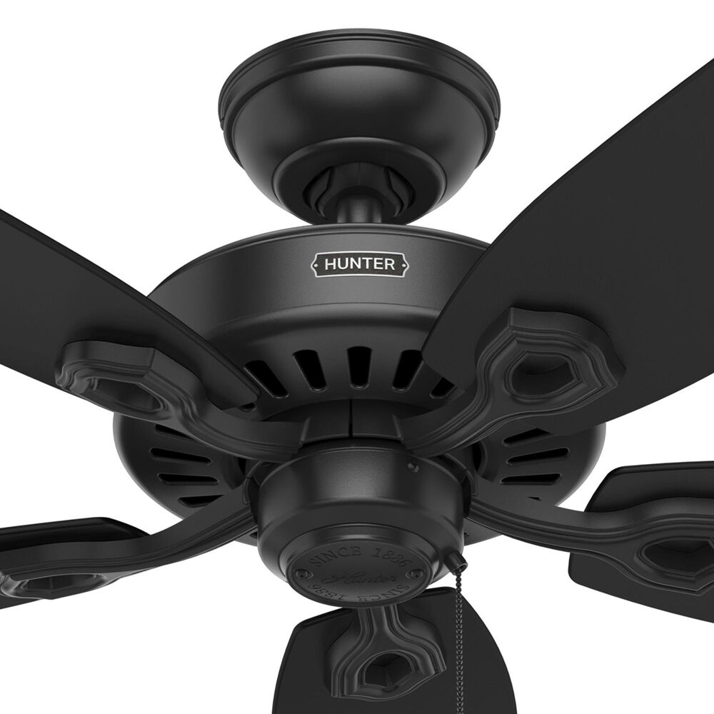 Hunter Builder Elite 52&quot; Ceiling Fan in Matte Black, , large
