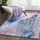 Nourison Prismatic PRS11 3"9" x 5"9" Silver, Purple and Blue Area Rug, , large