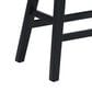 Office Star Products Coley 24" Counter Stool with Graphite Cushion Seat in Black Wash (Set of 2), , large
